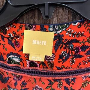 Maeve Orange Paisley Bag with Black Trim